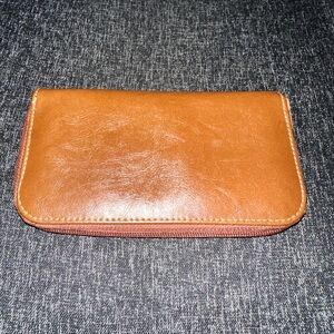 Tan Leather Men's Clutch